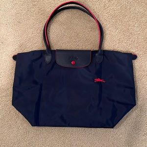 NWOT Le Pilage Large Nylon Shoulder Tote 11.8"H x 12.3"W x 7.5"D